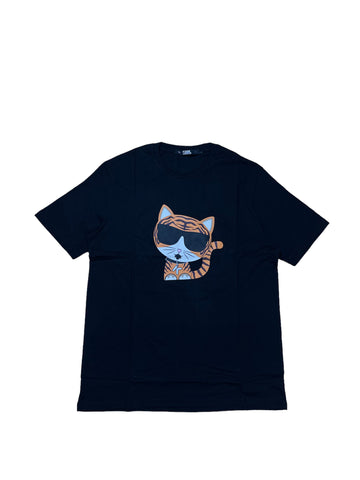 Karl Lagerfeld Tiger Cat Graphic Print T-shirt