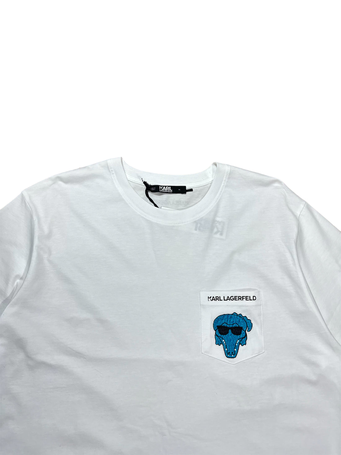 Karl Lagerfeld  Alligator Embroidered T-shirt